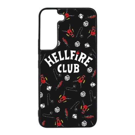 Hellfire Club - Fekete mintás - Stranger Things Samsung Galaxy S22 tok