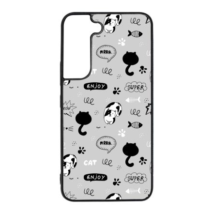 Mrrr Cuki Cica mintás Samsung Galaxy S22 tok