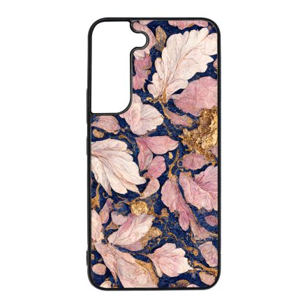 Gyönyörű rózsaszín aranyos virág Art Samsung Galaxy S22 tok