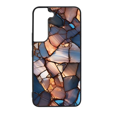 Elegáns kék mozaik Art Samsung Galaxy S22 tok