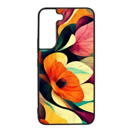 Absztrakt színes virágok Art Samsung Galaxy S22 tok