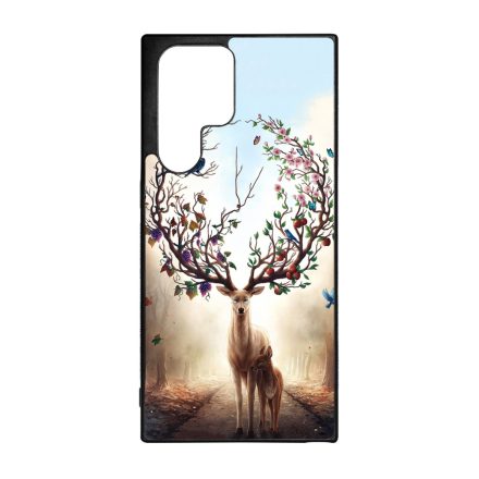 erdő szarvas őz négy évszak Samsung Galaxy S22 Ultra tok