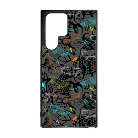  Skateboard Gordeszka mintas Samsung Galaxy S22 Ultra tok