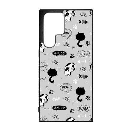 Mrrr Cuki Cica mintás Samsung Galaxy S22 Ultra tok