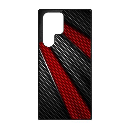 Carbon piros sávokkal Samsung Galaxy S22 Ultra tok