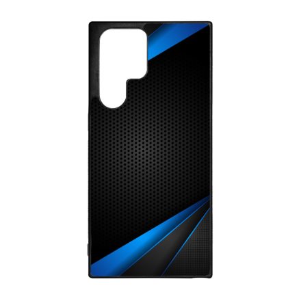 Carbon kék sávokkal Samsung Galaxy S22 Ultra tok