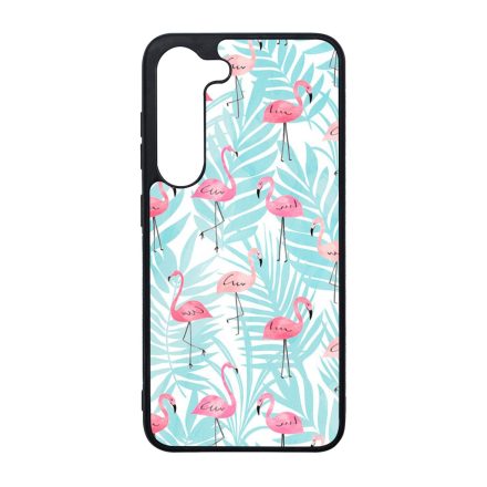 Flamingo Pálmafa nyár Samsung Galaxy S23 Plus tok