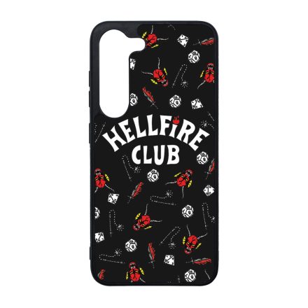 Hellfire Club - Fekete mintás - Stranger Things Samsung Galaxy S23 Plus tok