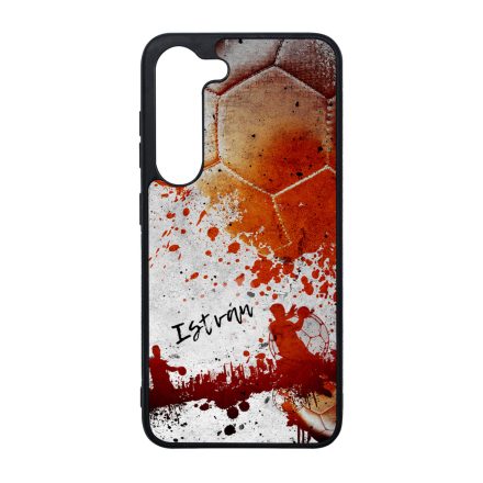 Kerd a neveddel RED kezilabda mintas Samsung Galaxy S23 Plus tok