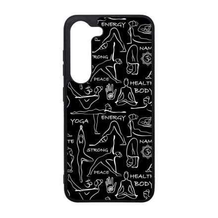 Black Line Art Joga Samsung Galaxy S23 Plus tok