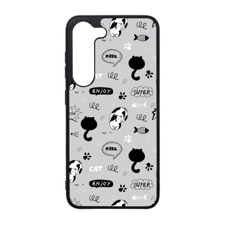 Mrrr Cuki Cica mintás Samsung Galaxy S23 Plus tok