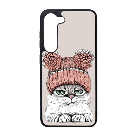 Cuki sapkás cica Samsung Galaxy S23 Plus tok