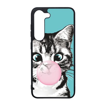 Bubble Cat - cica mintás Samsung Galaxy S23 Plus tok