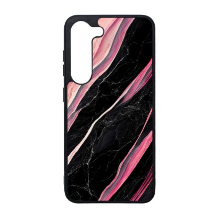 Luxury fekete-pink márvány mintás Samsung Galaxy S23 Plus tok