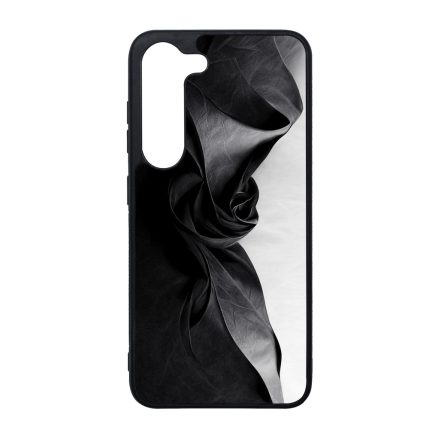 Szatén hatású fekete-fehér Art Samsung Galaxy S23 Plus tok
