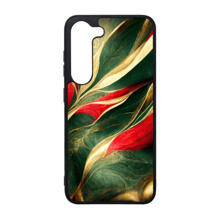 Magyaros piros-zöld márvány mintás Samsung Galaxy S23 Plus tok