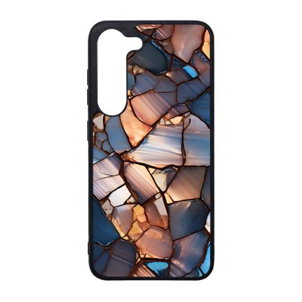 Elegáns kék mozaik Art Samsung Galaxy S23 Plus tok