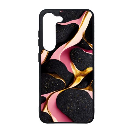 Fekete-Lila és arany mintás Art Samsung Galaxy S23 Plus tok