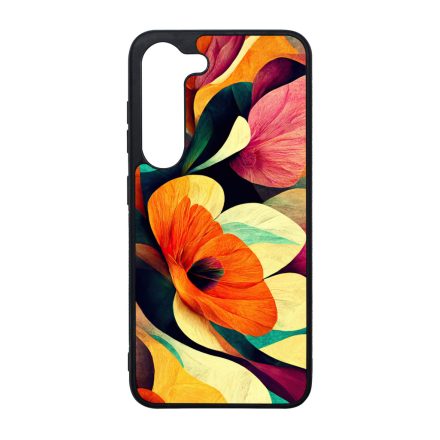 Absztrakt színes virágok Art Samsung Galaxy S23 Plus tok