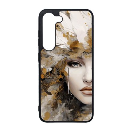 Szépséges aranyló nő Art Samsung Galaxy S23 Plus tok