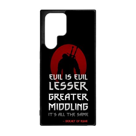 Evil is evil the Witcher Vaják Netflix Samsung Galaxy S23 Ultra tok