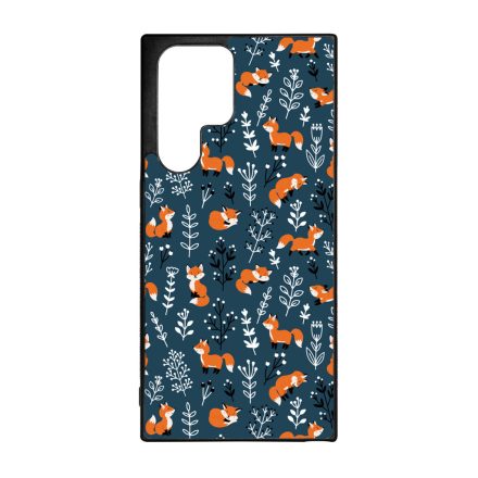 Cuki kis róka mintás Samsung Galaxy S23 Ultra tok