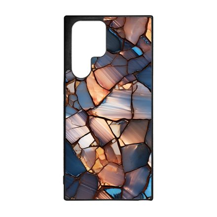 Elegáns kék mozaik Art Samsung Galaxy S23 Ultra tok