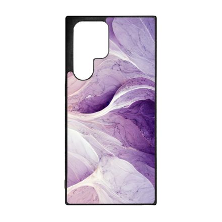 Absztrakt lila márvány mintás Samsung Galaxy S23 Ultra tok