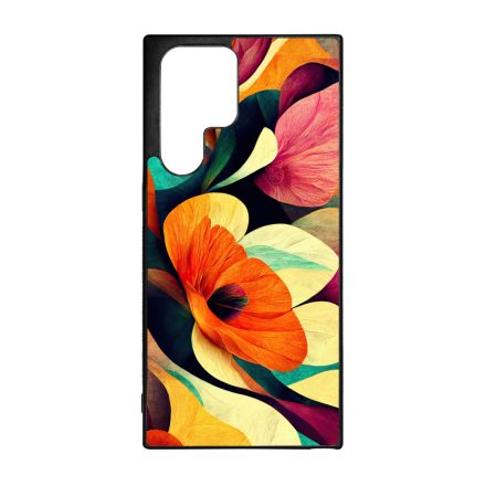 Absztrakt színes virágok Art Samsung Galaxy S23 Ultra tok