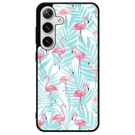 Flamingo Pálmafa nyár Samsung Galaxy S24 Plus tok