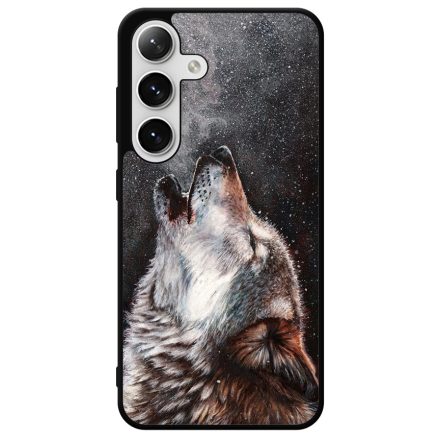 téli farkas wolf art Samsung Galaxy S24 Plus tok