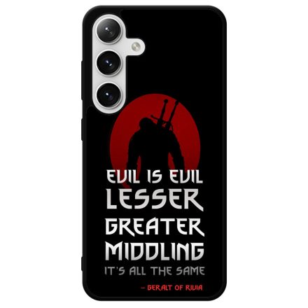 Evil is evil the Witcher Vaják Netflix Samsung Galaxy S24 Plus tok