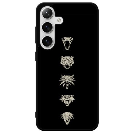 Witcher Schools wolf fehér farkas Samsung Galaxy S24 Plus tok