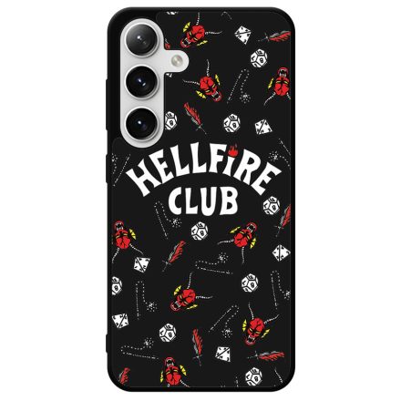 Hellfire Club - Fekete mintás - Stranger Things Samsung Galaxy S24 Plus tok