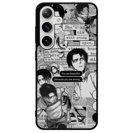 Levi Ackerman Graphic - Attack on Titan Samsung Galaxy S24 Plus tok
