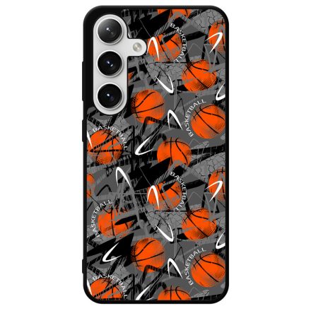 Grunge Basketball Kosarlabda mintas Samsung Galaxy S24 Plus tok