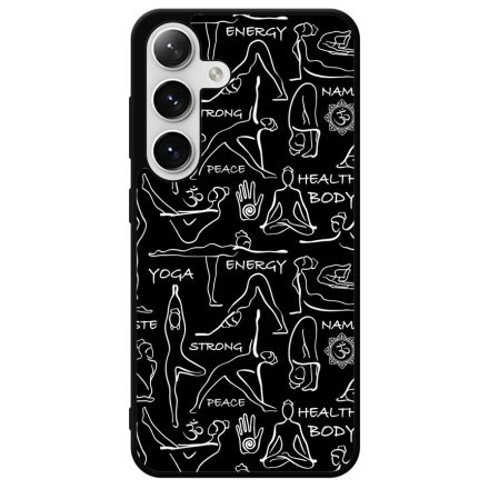 Black Line Art Joga Samsung Galaxy S24 Plus tok