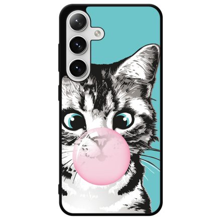 Bubble Cat - cica mintás Samsung Galaxy S24 Plus tok