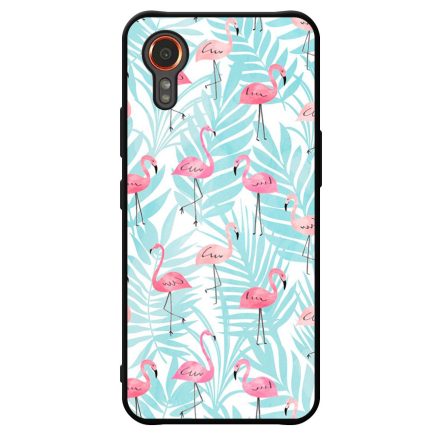 Flamingo Pálmafa nyár Samsung Galaxy Xcover 7 tok