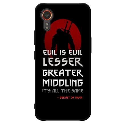 Evil is evil the Witcher Vaják Netflix Samsung Galaxy Xcover 7 tok