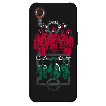 Squid Game fegyorok es a jatekosok Samsung Galaxy Xcover 7 tok