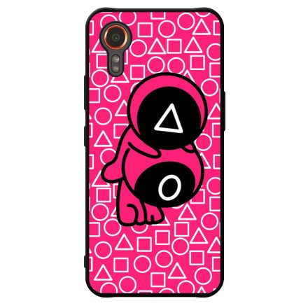 Squid Game roszaszin cuki katona mintas Samsung Galaxy Xcover 7 tok
