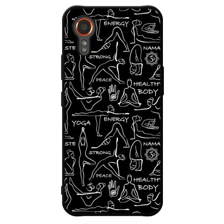 Black Line Art Joga Samsung Galaxy Xcover 7 tok