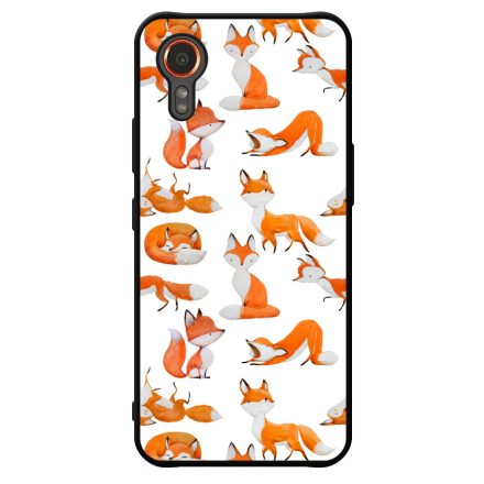 Rajzolt Róka mintás Samsung Galaxy Xcover 7 tok