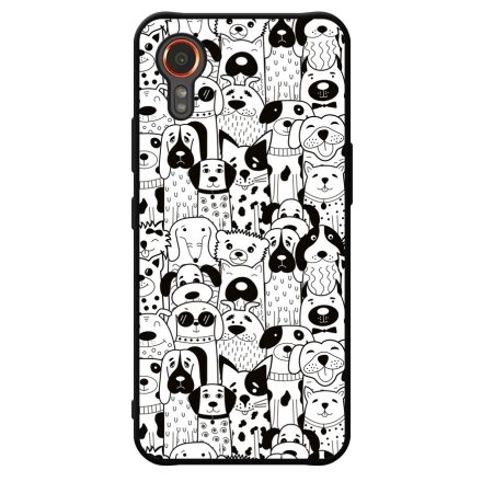Aranyos kutya mintás Samsung Galaxy Xcover 7 tok