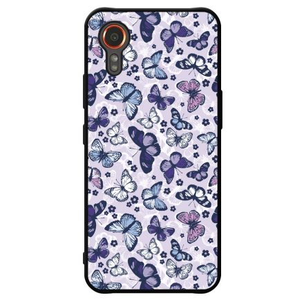 Gyonyoru lila pillangok Samsung Galaxy Xcover 7 tok