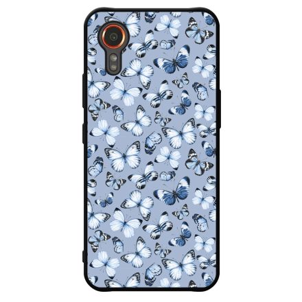 Szepseges kek pillangok Samsung Galaxy Xcover 7 tok