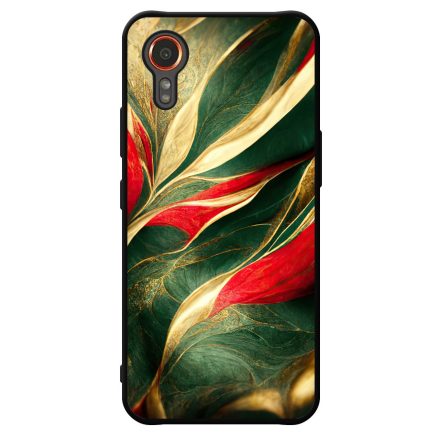 Magyaros piros-zöld márvány mintás Samsung Galaxy Xcover 7 tok