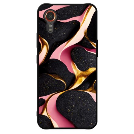 Fekete-Lila és arany mintás Art Samsung Galaxy Xcover 7 tok
