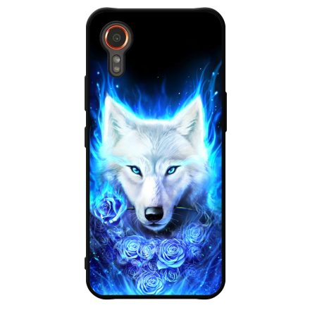Farkas kék rózsával Samsung Galaxy Xcover 7 tok